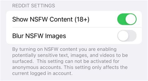 how to turn off nsfw on reddit app iphone|How to Turn Off NSFW Filter in Reddit